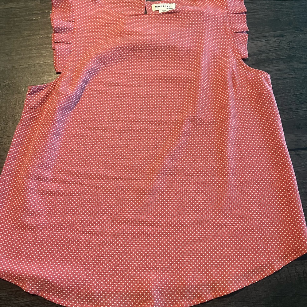 Polka dot business top